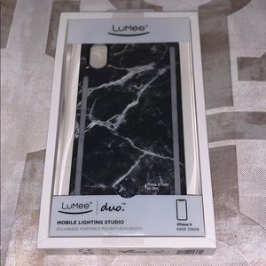 BRAND NEW LuMee Duo Black Marble iPhone X/XS case
